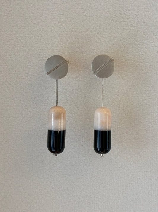 2 in 1 Marble Capsule Earrings | Elio