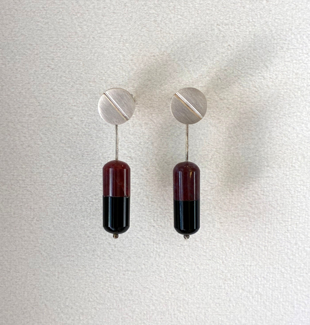 2 in 1 Marble Capsule Earrings | Elio